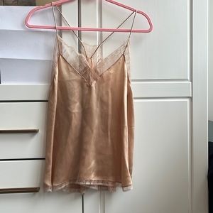 Brand New Silk tan camisole